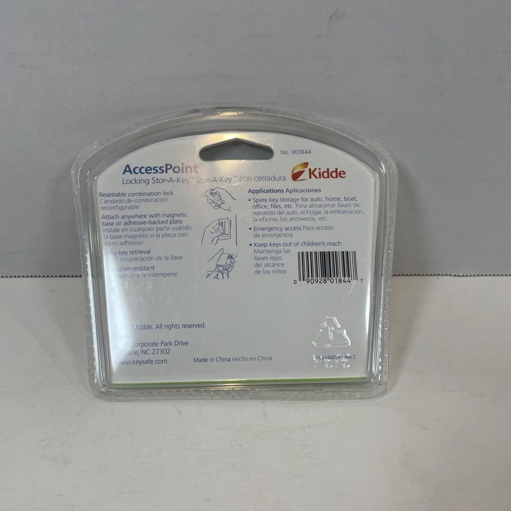 Kidde Key Case Unisex OS Gray AccessPoint Locking Stor-A-Key Magnetic 001844